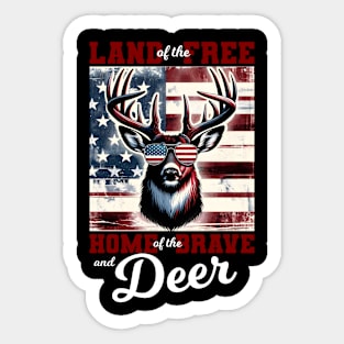 American Deer Sticker